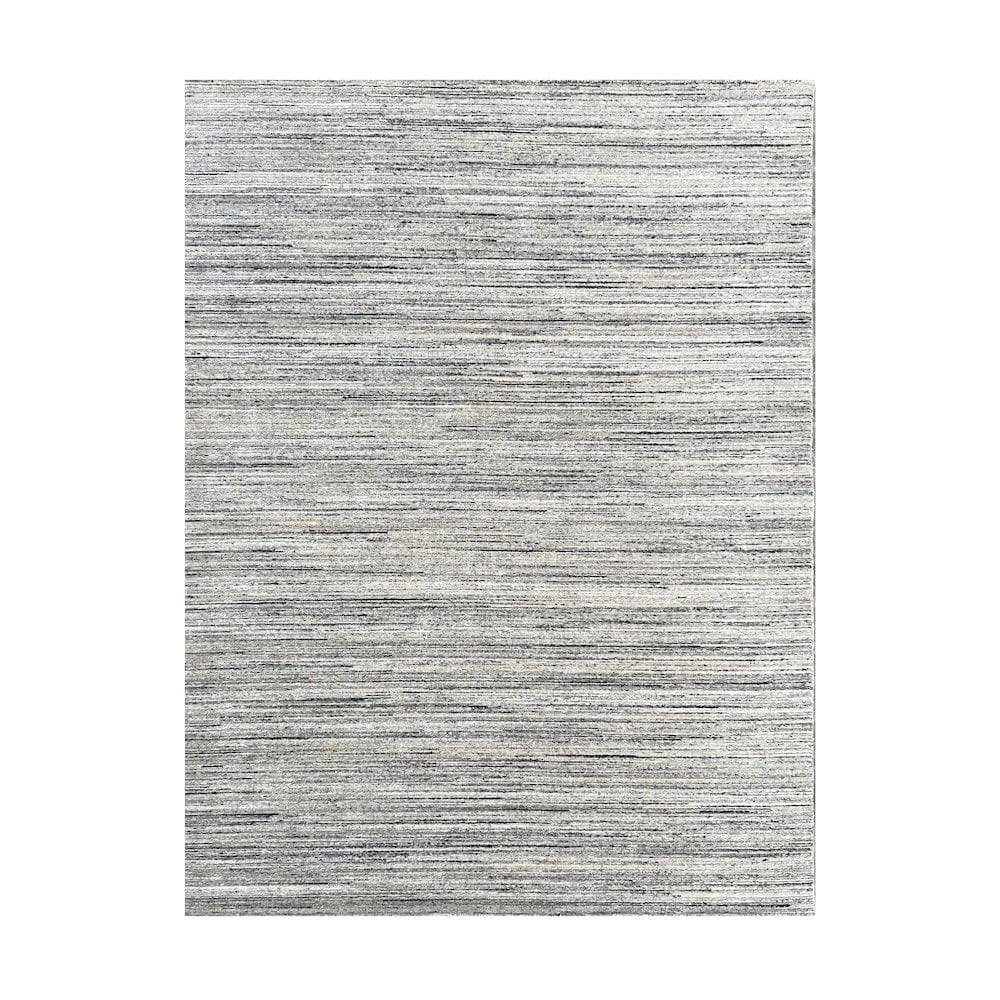Natural Ivory Hand-Knotted Wool 4' x 6' Area Rug