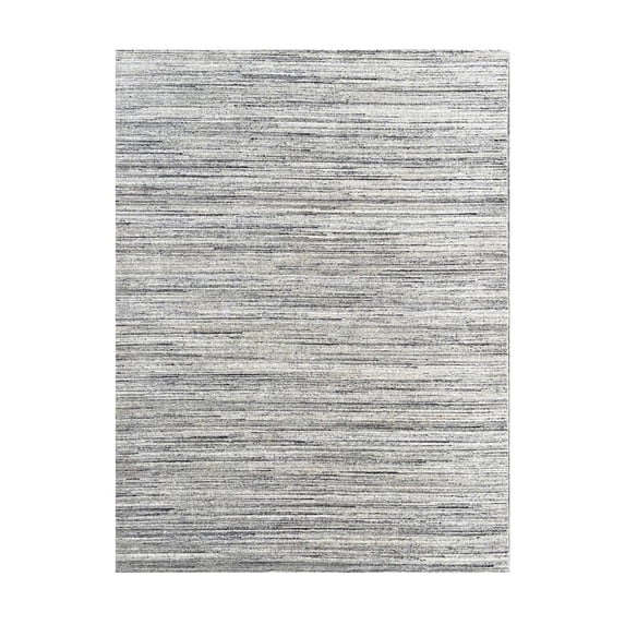 EORC NATURAL IVORY Hand-Knotted Wool Modern Lori Baft Gabbeh Solid Color Rug, 10' x 14'