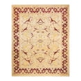 thumbnail image 1 of Hand-Knotted Wool Oriental Traditional Yellow Area Rug 8' 3" x 10' 1", 1 of 1