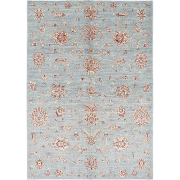 Hand Knotted Ziegler Farhan Wool Rug - 5'5'' x 8'0''
