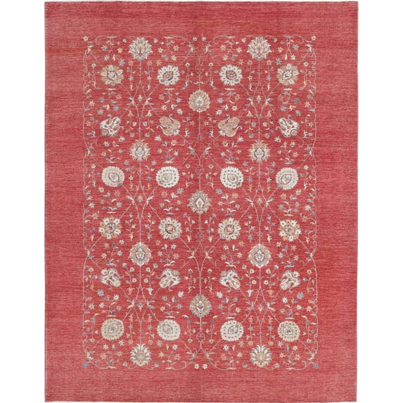Hand Knotted Ziegler Farhan Wool Rug - 9'0'' x 11'6''