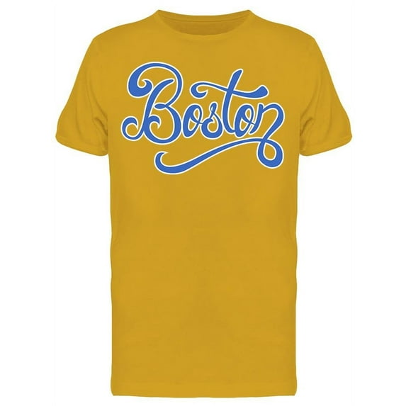 Hand Lettered Of Boston T-Shirt Men -Image by Shutterstock, Male x-Large