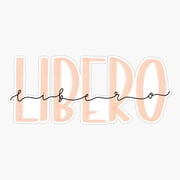 Hand Lettering Libero Design Er, Phone Decal Water Bottle Stickers Car Decals, Funny Birthday Gift