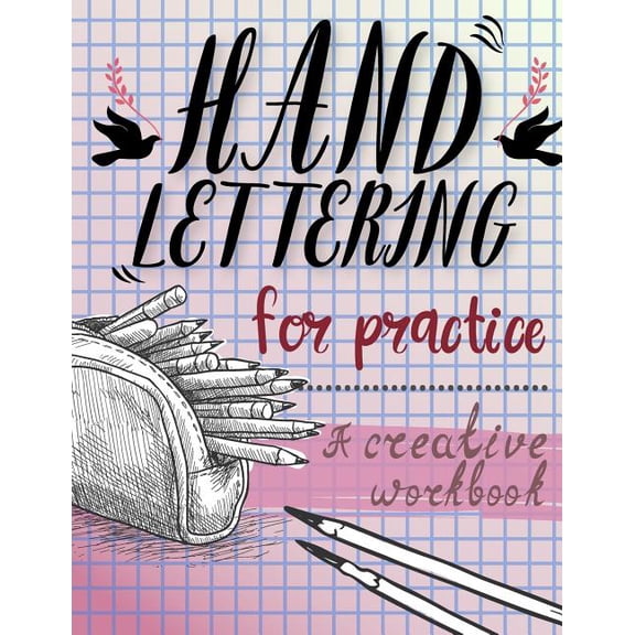 Hand Lettering for Practice Sheet, a Creative Purple Color Tone Worksheet