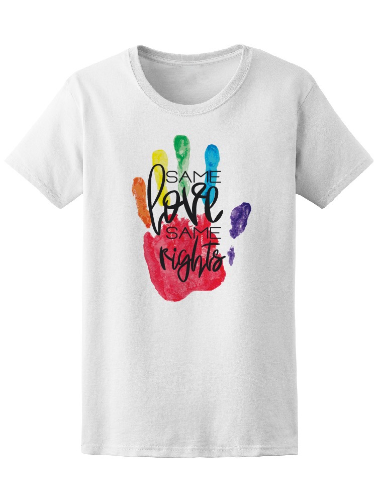 Hand Lettering Same Love T-Shirt Men -Image by Shutterstock, Male Small - image 1 of 2