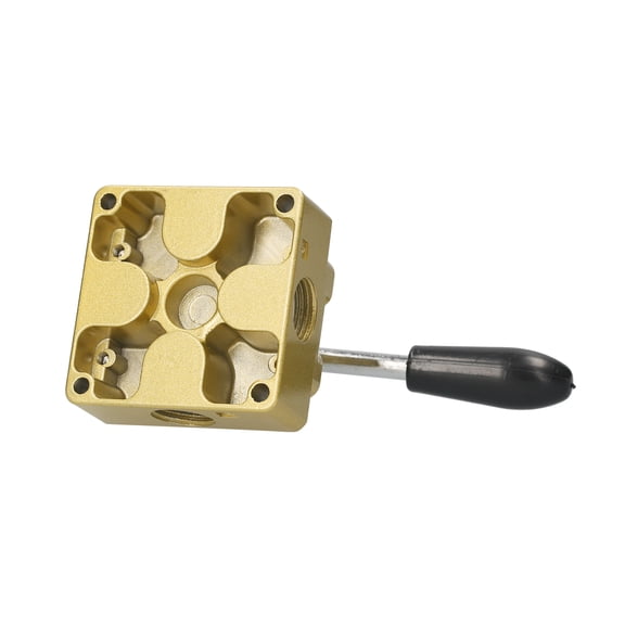 Hand Lever Valve,1/2-inch Pneumatic Rotary Valve Pneumatic Air Hand Valve 3 Position Air Position Air Hand Way 3 Position 4 Way 3 Valve 4 Way Pneumatic Rotary Hand Havou Hxber