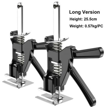 Hand Lifting Tool Labor-Saving Arm Jack Door Panel Drywall Lifting Cabinet Board Lifter Tile Height Adjuster Elevator Tool (2 pack long)