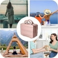 thumbnail image 1 of Hand Luggage Makeup Case - Small Portable Travel Case, ABS Material, Scratch-Resistant, Large Capacity, Convenient Carry-On with Handle for Cosmetics, Jewelry, and Personal Items, Makeup Organizers, 1 of 8