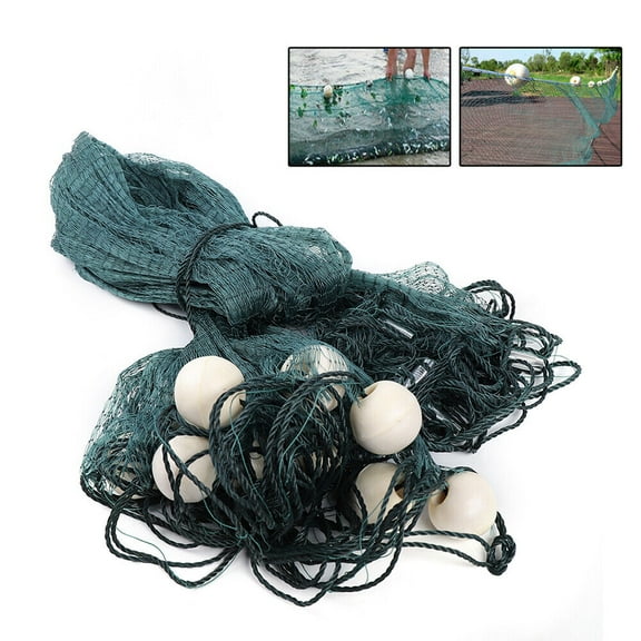 Hand Made Beach Seine/Drag Nets Nylon Beach Seine 2cm/0.8" Fishing Cast Monofilament Nets (2x10M/6.5x33FT)