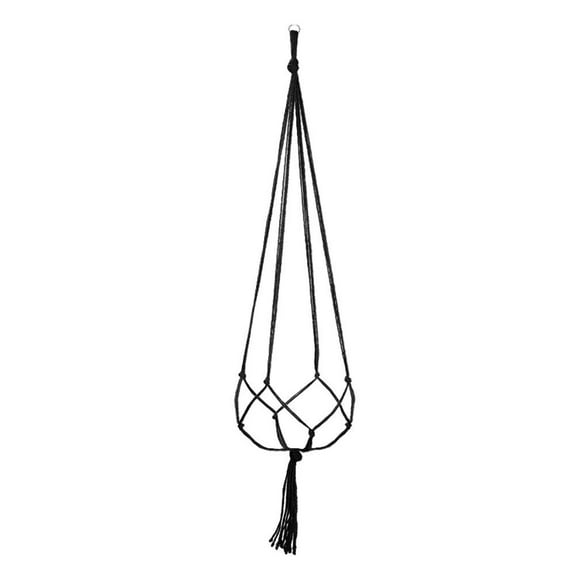 Hand Made Braided Plant Hanger Planter Pot Holder Hanging Jute Rope 90cm Vintage Z0P9