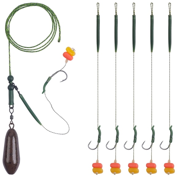Hand Made Carp Fishing Rigs Terminal Hair Rig Chod Helicopter Rig Weights Fish Hooks Swivels Clip Setup Boilie Bait Rigs Carp Fishing Accessories Equipment