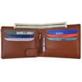 thumbnail image 1 of Hand Made Genuine Leather Hybrid Bifold Trifold Credit Card ID Wallet by Moga (Tan), 1 of 6