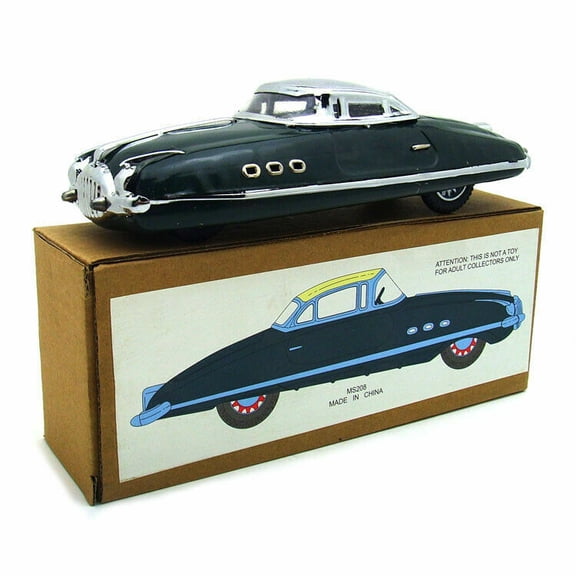 Hand-Made Imperial Sedan Car Wind-up Tin Toy Adult Collection Decoration