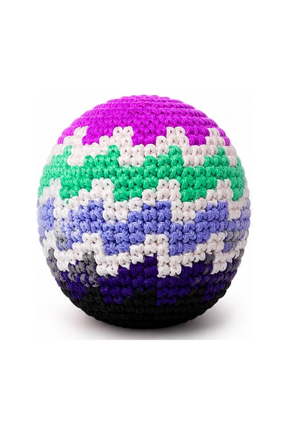 Hand-Made Knitted Hacky Footbag Sack Dirtbag, Foot Bags For Adults,Juggling Hacky Dirt Bag,Juggling Balls For Beginners,Hacky Ball