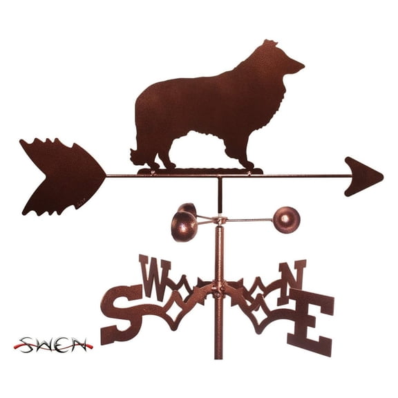 Hand Made Sheltie Dog Garden Stake Weathervane ~New~