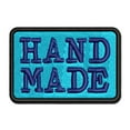 thumbnail image 1 of Hand Made Stacked Text Applique Multi-Color Embroidered Hook & Loop Patch - 3.5 Inch Large, 1 of 5