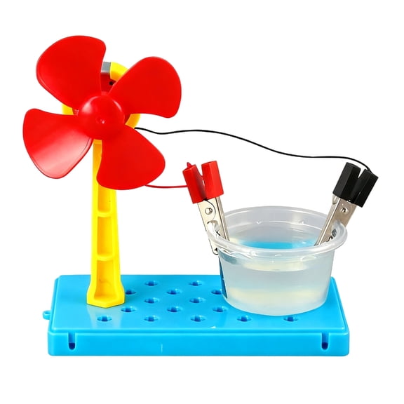 Hand Making Saltwater Powered Fan Science Set for Hands On Physics Sciences Experiments and Renewable Energy Education