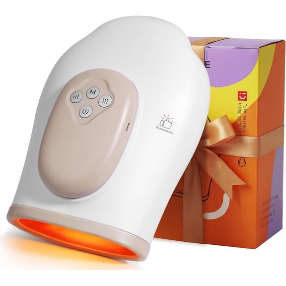 Hand Massager with Heat and Compression, 30S Rapid Heat 3D Air Compression Hand Massager for Arthritis and Carpal Tunnel, Cordless Rechargeable Hand & Wrist Massager Ideal Gift for Men Women