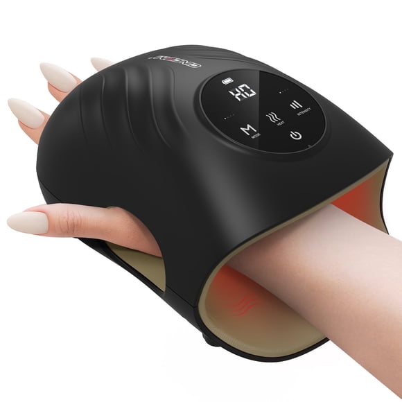 CINCOM Hand Massager with Heat for Hand Massage and Arthritis Carpal Tunnel Finger Numbness Relief - Cordless & Portable & Touch Screen - Birthday Gifts for Women Men Parents- FSA HSA Eligible