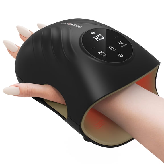 CINCOM Hand Massager with Heat for Hand Massage and Arthritis Carpal Tunnel Finger Numbness Relief (White)