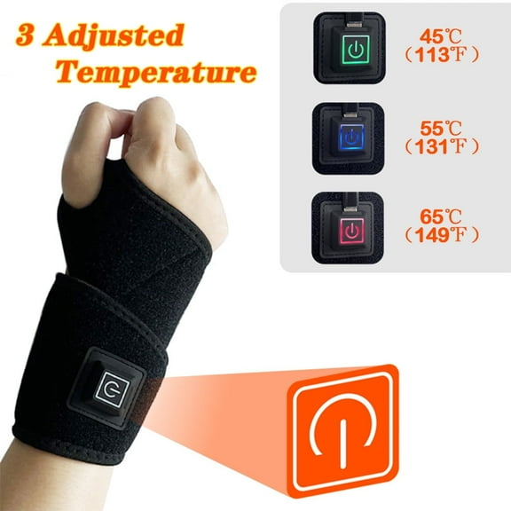 Hand Massager for Arthritis Wristband Physiotherapy Heating Pad Wrist Massager Sports Fitness Joint Pain Relief Wrap Support