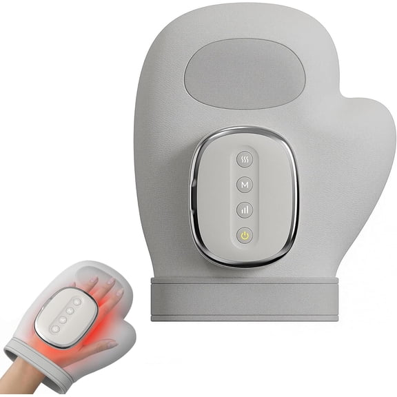 Hand Massager with Heat & Air Compression, Cordless Hand Massage Device with Auto Shut-Off, 3 Modes & 5 Intensity Levels for Daily Hand Relaxation