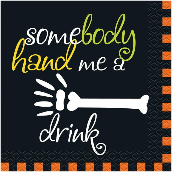Hand Me a Drink Halloween Beverage Napkins, 16ct