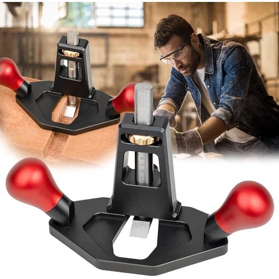 Hand Milling Planer, Hand Plane, Router Plane, Ground Planer, Woodworking Tool, Portable Hand Planer with High-Quality Stainless Steel for Wood, Adjustable Depth