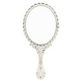 thumbnail image 1 of Hand Mirror Retro Hand Mirror With Handle Makeup Mirror Travel Mirror - silver, 1 of 5
