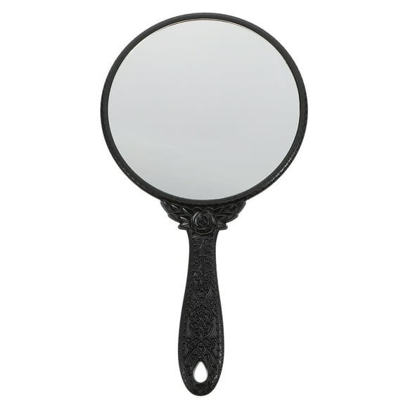 Hand Mirror Vintage Handheld Ornate Mirror Makeup Hand Mirror Vanity Cosmetic Mirror With Handle Hairdressing Handheld Mirror With Hanging Hole For Travel Salon Home