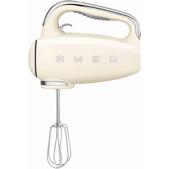 Hand Mixer - 300W- Strong Grip Handle - Attachments Included - Integral Plug Storage - 4 Speed Settings - Repairable gears - Flat Beaters, Dough Hooks, Balloon Whisk