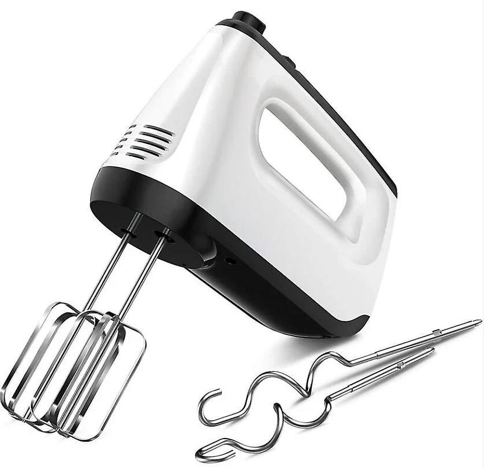 Hand Mixer, 6 Speed Levels 400W with 2 Whisks and 2 Dough Hooks, Turbo