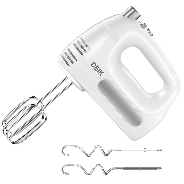 Hand Mixer, Deik 6 Speed Beaters and Whisk with Turbo Boost & Eject ...