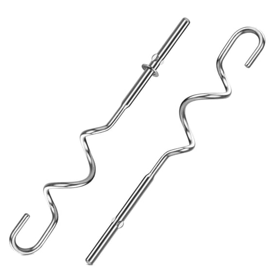 PQPO Stainless Steel Dough Hook Attachment Compatible with KitchenAid Hand Mixer