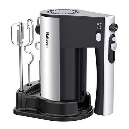 Hand Mixer Electric 600W 10 Speed Powerful with Turbo Handheld Mixer for Baking Cake Kitchen Mixer with Beaters Dough Hooks, Whipping Mixing Cookies, Brownies, Batters, Meringues, Mashed Potatoes