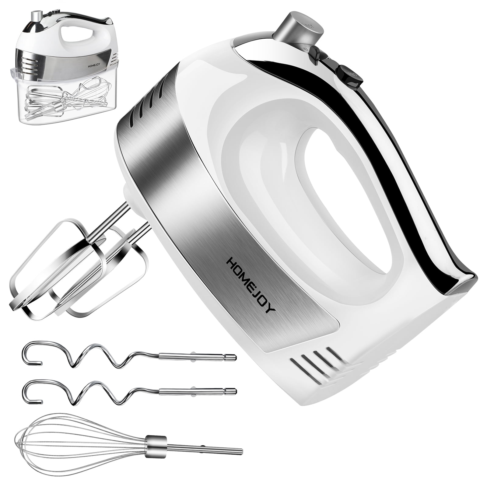 Conlida Hand Mixer Electric Upgraded Kitchen Handheld Mixer for Baking Cake Egg Cream Food Beater Turbo Boost / Self-Control Speed + 5 Speed + Eject B