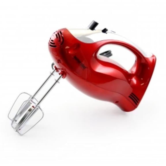 Hand Mixer - Red - 5-Speed - Ergonomic Design