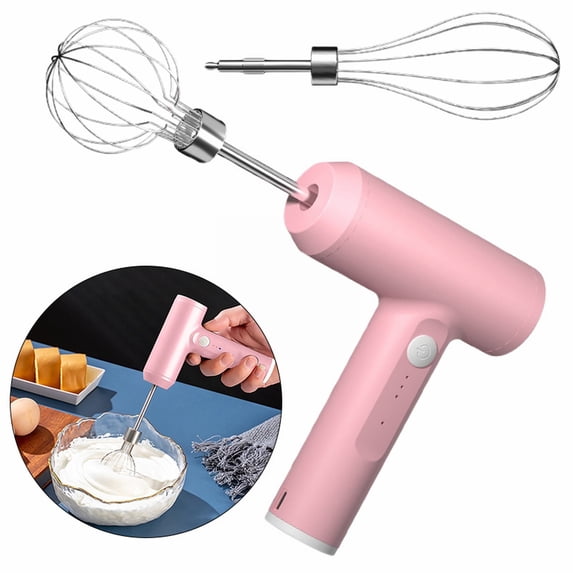 Hand Mixer,Wireless Hand Mixer With Semi Automatic Operation USB Charged And Multi Functional For Home Use Ideal As A Versatile Kitchen Tool For Making Batters And Frothing Milk