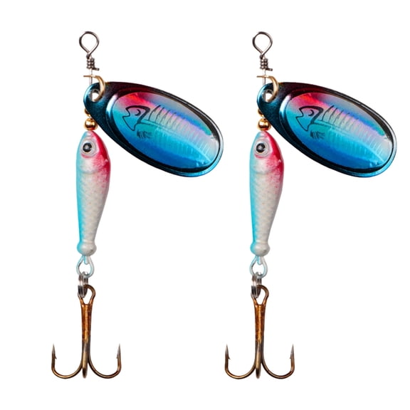 Hand Operated Fishing Spinners Lures High Visibilities Underwater Reflection