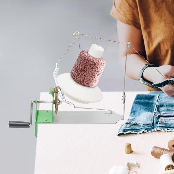 Hand Operated Large Yarn Ball Winder Jumbo Nylon Fiber/Wool/String Ball Winder for Homes, Workshops