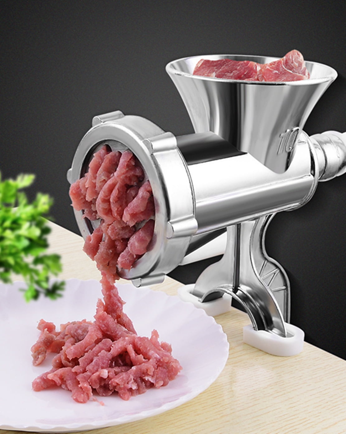 Hand Operated Meat Grinder 304 Stainless Steel Manual Meat Grinder