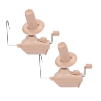 Hand Operated Yarn Winding Machine, Tabletop Clamp Wool String Cake Winder for Knitting Crocheting, Portable Yarn Ball Winder for Crafters, 2X Hand-Cranked Yarn Winder (Set)