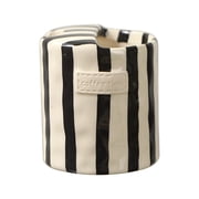 Hand-Painted Ceramic Coffee Mug, Retro Striped Pottery Cup , Heat-Resistant Non-Slip Handmade To Go Mug for Coffee Tea Latte Hot Cold Drinks, Unique Gift for Coffee Lovers Home Office