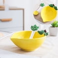 thumbnail image 1 of Hand Painted Ceramic Fruit Bowl Set Versatile Serving Dish for Snacks Dessert Yogurt Home Tableware, 1 of 6