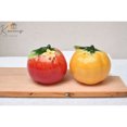thumbnail image 1 of Hand Painted Ceramic Tomato Salt Pepper Shakers Kitchen Gift, 1 of 3
