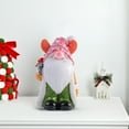 thumbnail image 1 of Hand-Painted Christmas Gnome Ornament, Scandinavian Style Resin Figurine for Home Décor, Mantel, Shelf, and Holiday Display, 1 of 6