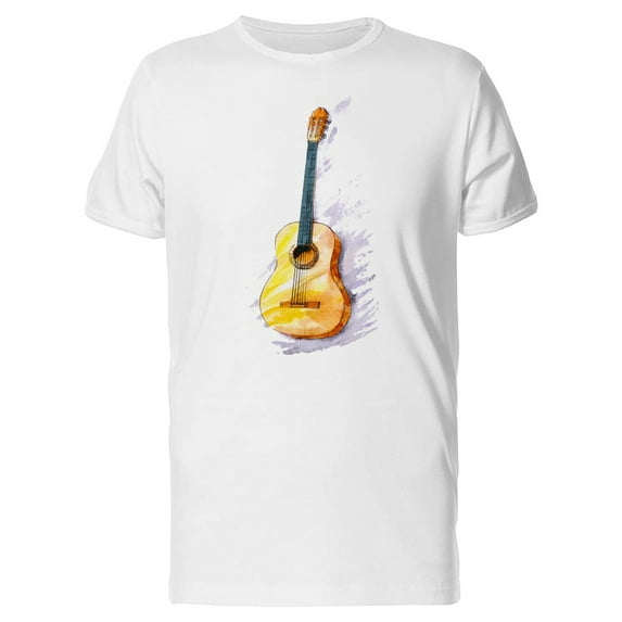 Hand Painted Classical Guitar T-Shirt Men -Image by Shutterstock, Male Small