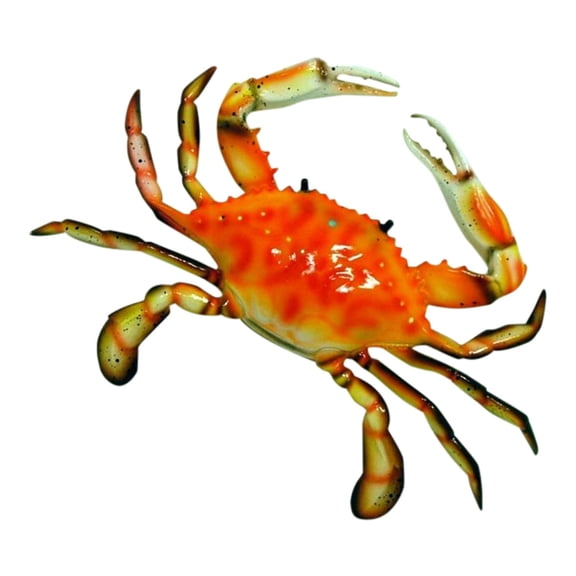 LX Hand Painted Red Crab Beach Tiki Bar Wall Mount Decor 6"
