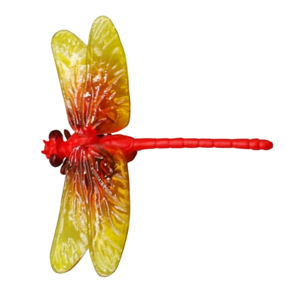 Hand Painted Dragonfly Figurines Educational Toy Birthday Gift Desktop Ornaments Cake Toppers Crafts Realistic Detailed Action Figures
