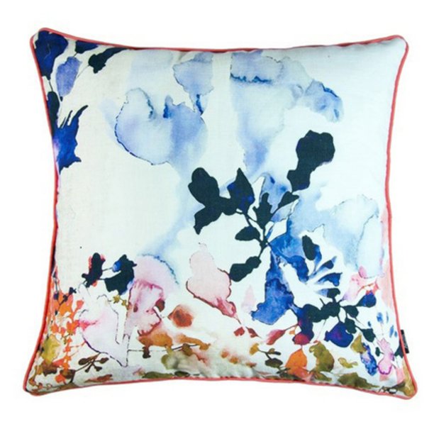 Hand Painted Floral Geometric 20inch Feather and Down Filled